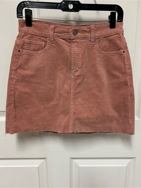 SP Black Label Sneak Peek Women’s Corduroy Mini Skirt in Dusty Rose